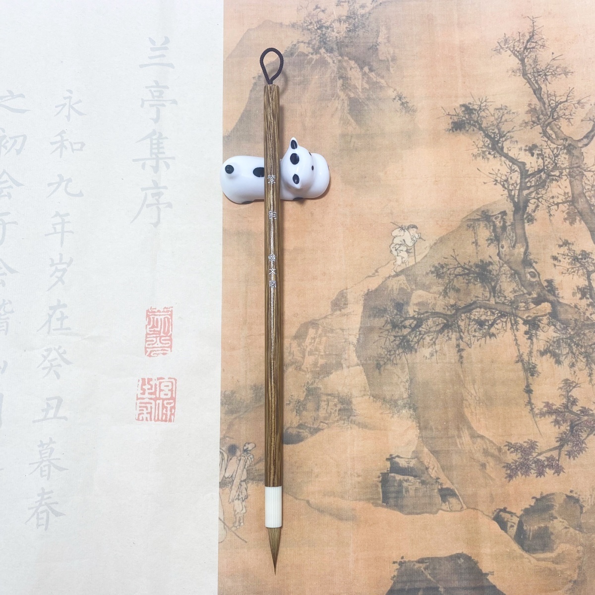 【紫韵】专业级小楷毛笔簪花初学者小号书法专用纯狼毫紫毫绳头小楷