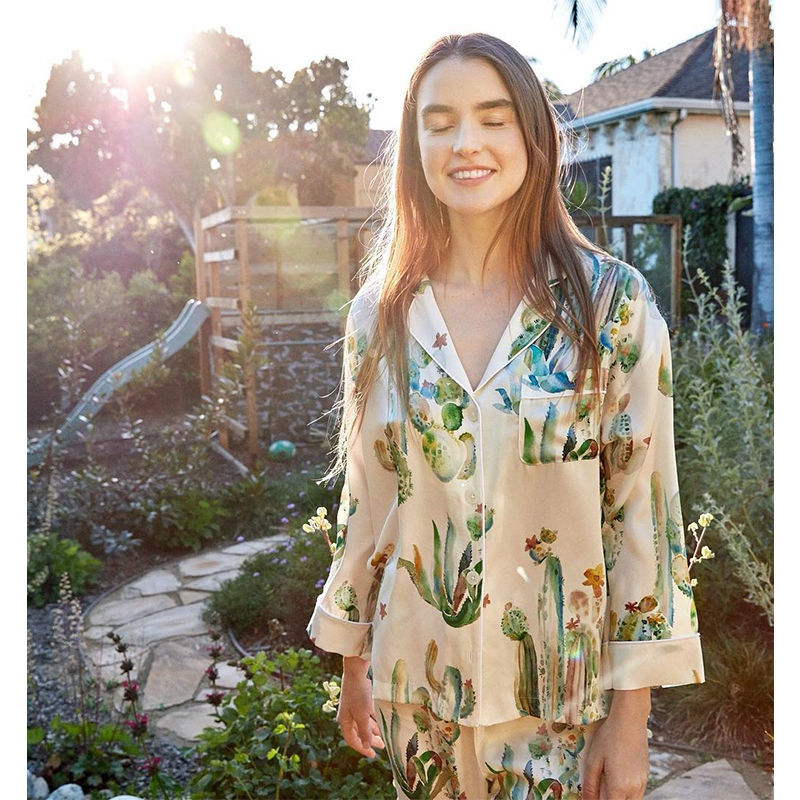 米诗缇【沙漠之花】艺术小众潮牌设计可外穿舒适长袖长裤睡衣家居服