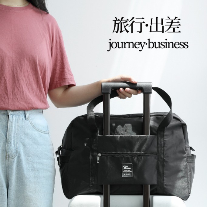新款便携短途旅行包休闲时尚旅行袋多功能健身包女轻便斜跨行李袋