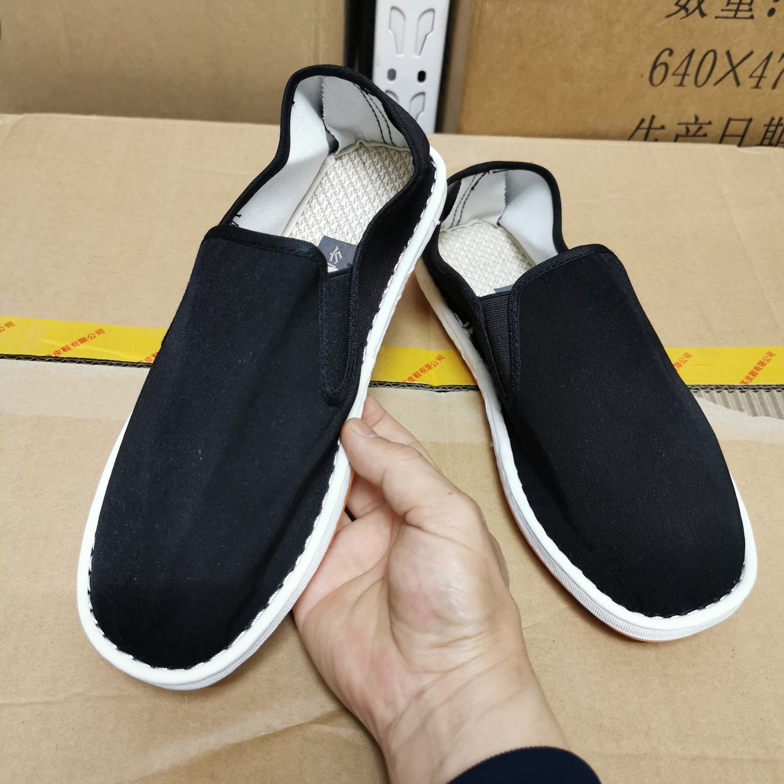 透气养脚千层底棉布布鞋牛筋底男鞋软底中式舒适低帮建议拍大一码