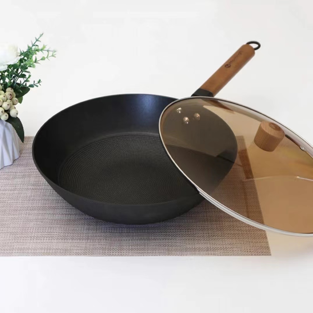 铸铁不粘炒锅   30cm  