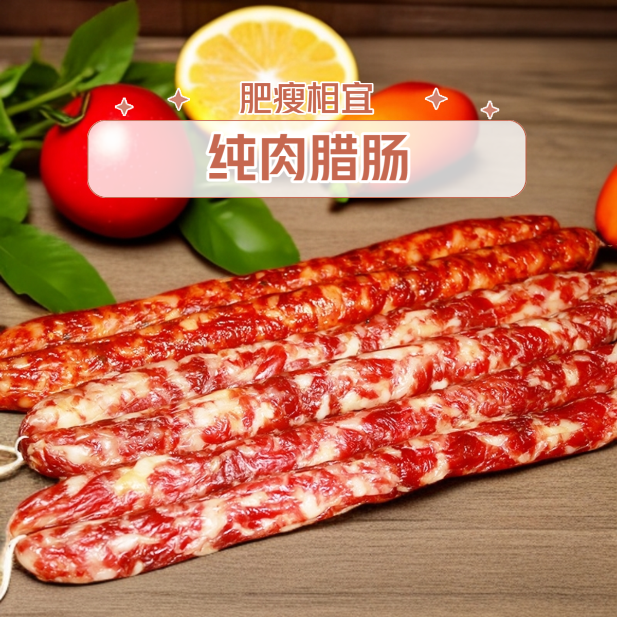 广味甜肠四川麻辣味原味咸香口味腊肠纯肉香肠