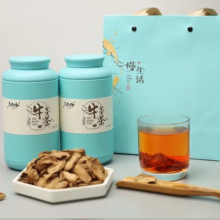 牛蒡茶208g*2罐 慢生活牛蒡茶
