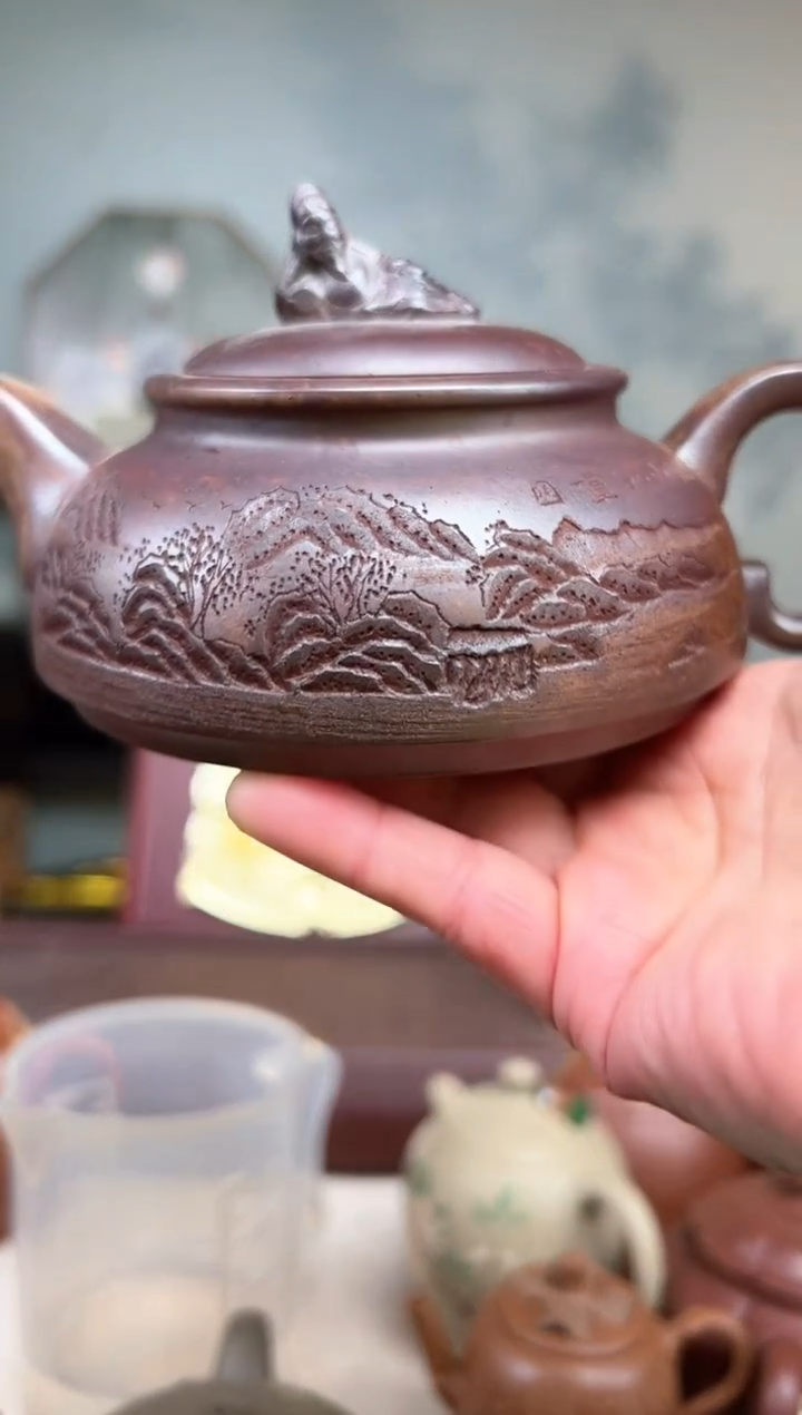 【闪购商品】紫砂茶壶太白醉酒 柴烧