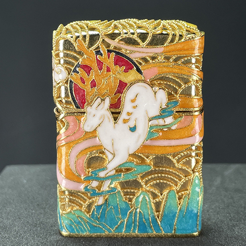 ZIPPO打火机【一鹿有你】官方正品正版煤油防风打火机礼物DYJ1