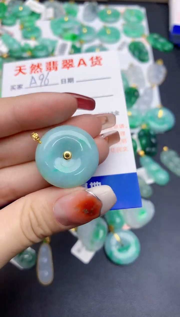 【闪购商品】翡翠颈饰18K金镶嵌1