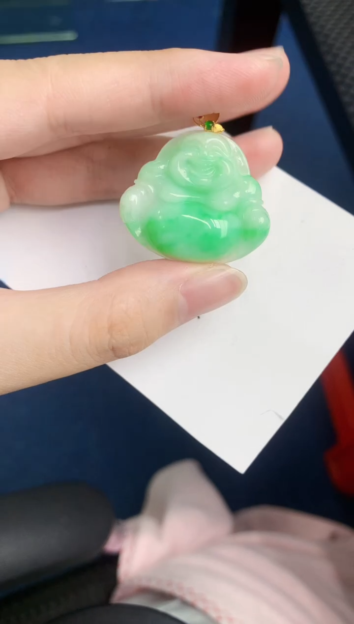 【闪购商品】翡翠颈饰18K金镶嵌000000000