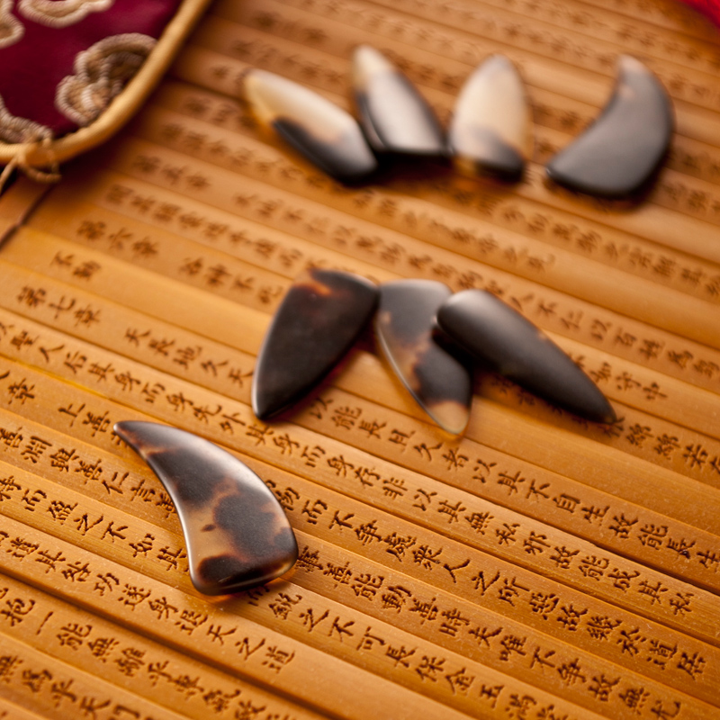 高档古筝乐器配件古筝甲片古筝指甲指甲凹指甲古筝专用一只手四个