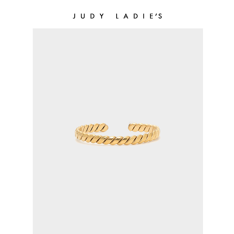 JUDY LADIE'S 钛钢戒指 麻神开口戒 小众极简素圈可调节戒指