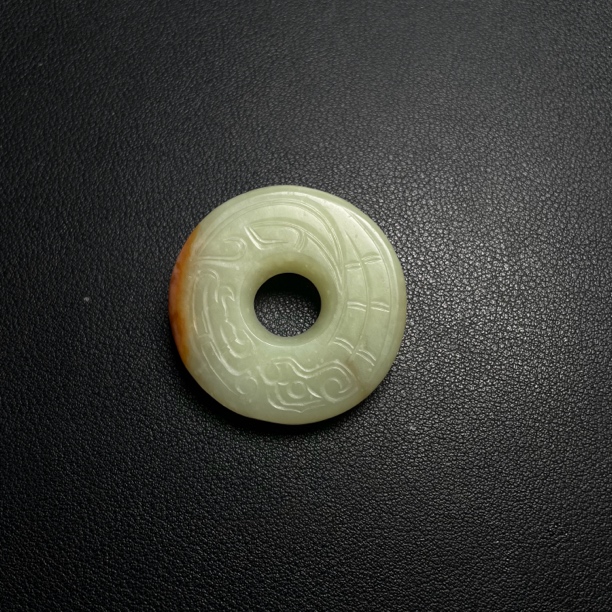 旧藏 和田黄玉碧