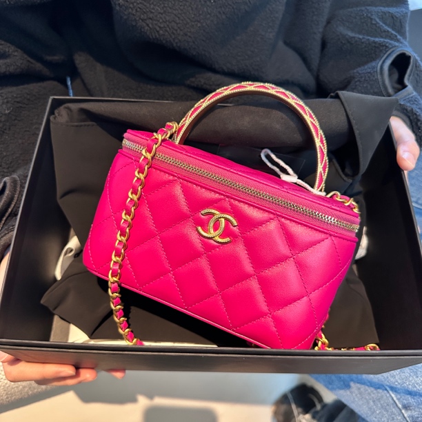 95新  苏州包展/Chanel香奈儿 手柄长盒子包/成色直播间为准