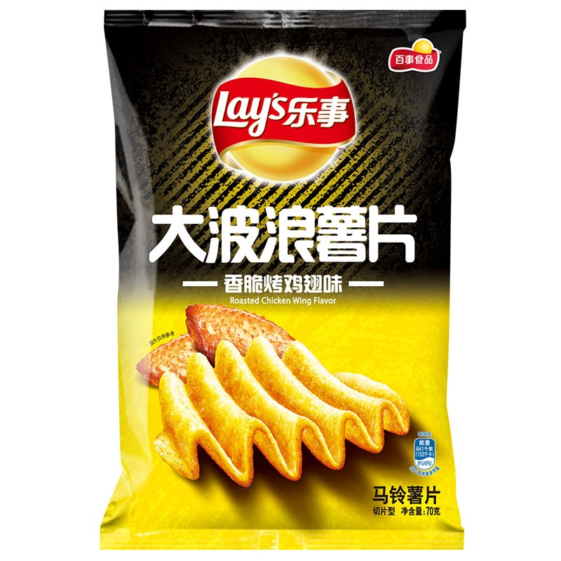 乐事大波浪香脆烤翅味70g