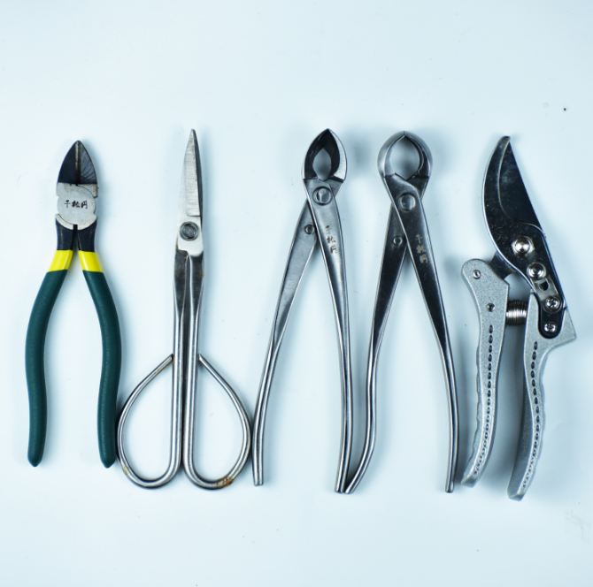 千松円 专业盆景造型工具不锈钢斜口剪叉枝剪斜切剪球节剪叶芽剪