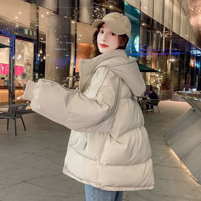 2023年新款oversize短款羽绒服女冬季外套加厚潮