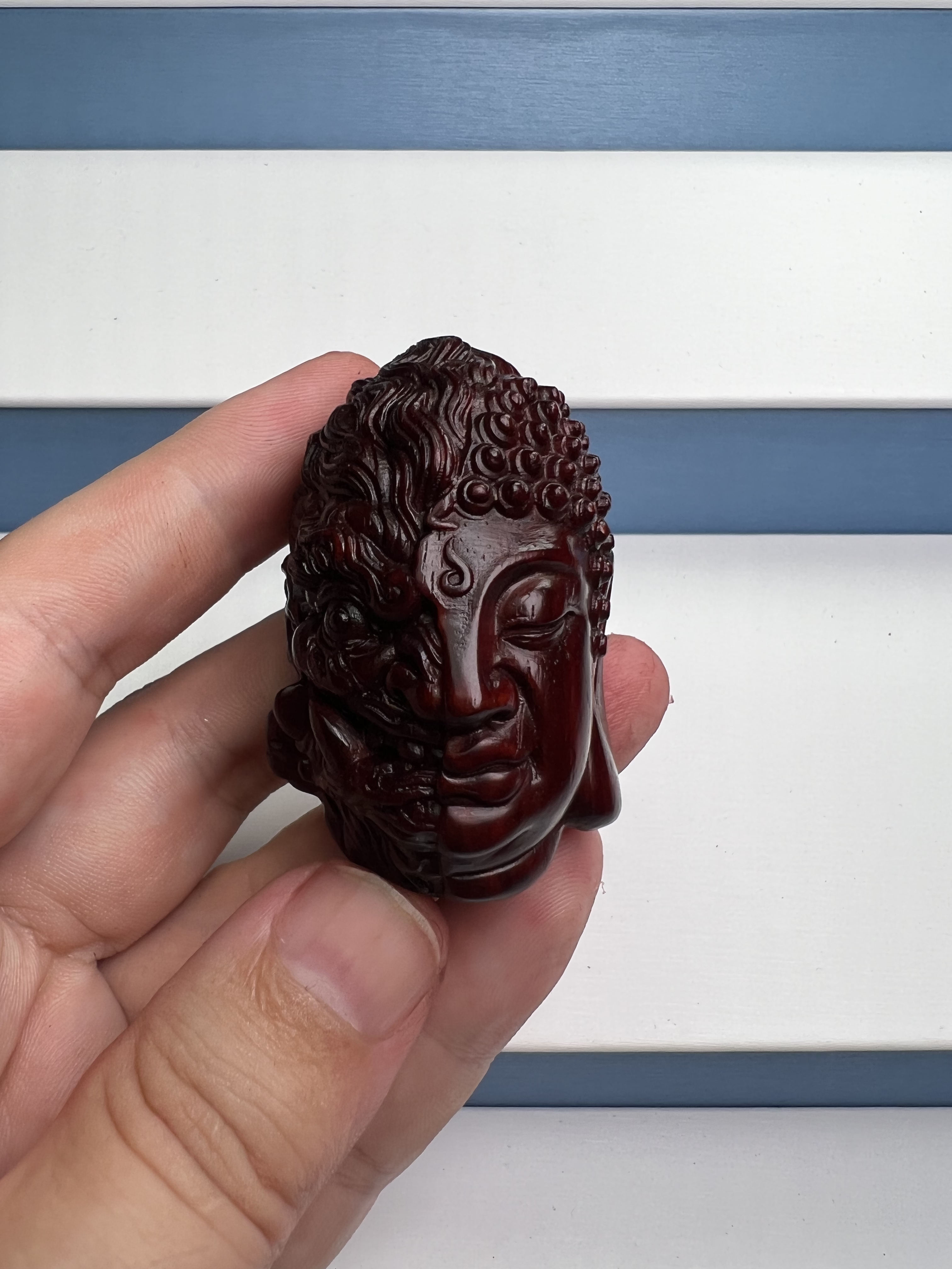 正宗印度小叶紫檀一念之间手把件摆件