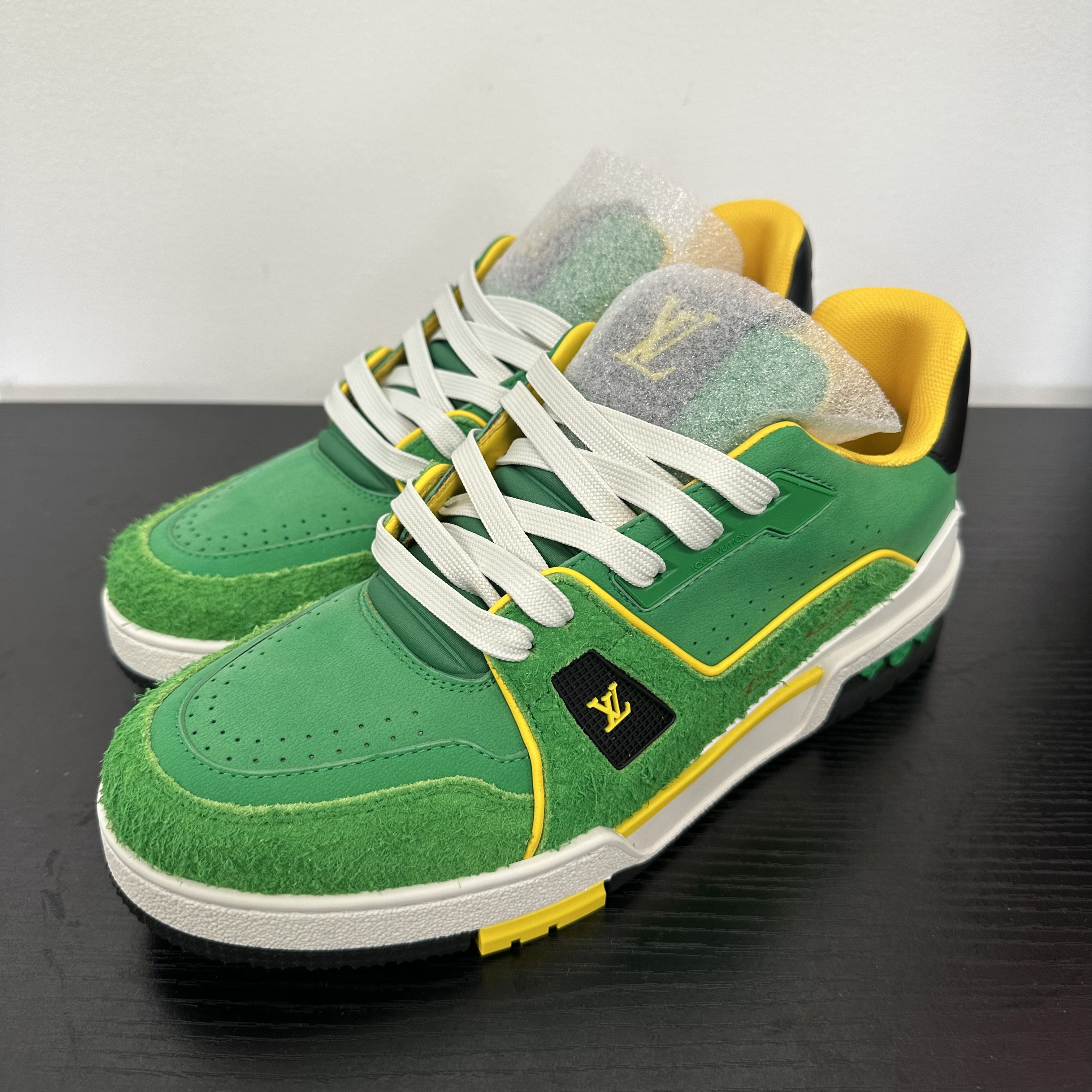未使用 LouisVuitton/路易威登 trainer绿黄低帮板鞋