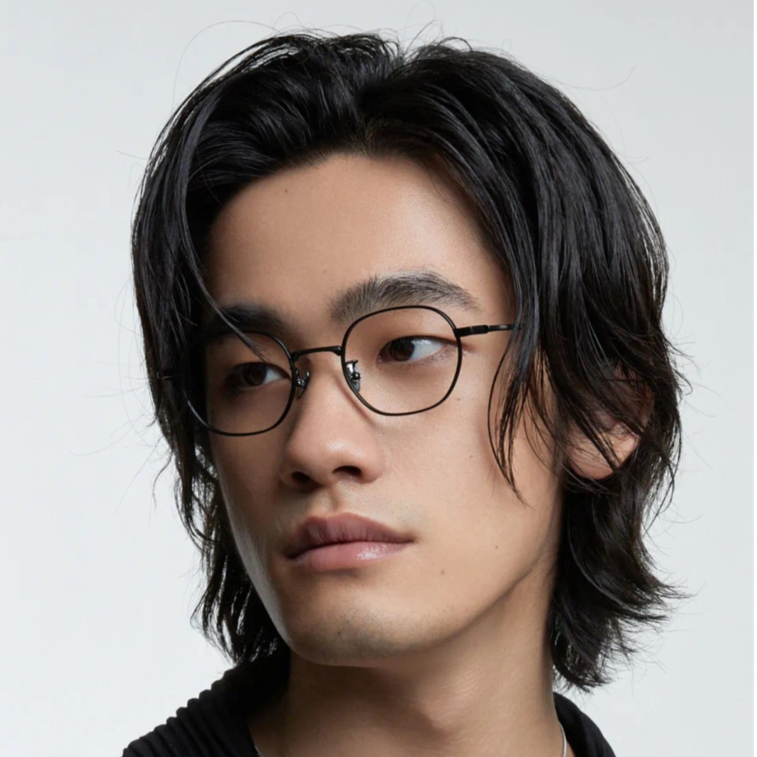 【送镜片】超高度数推荐纯钛文艺小框近视眼镜多边形钛架Y70017