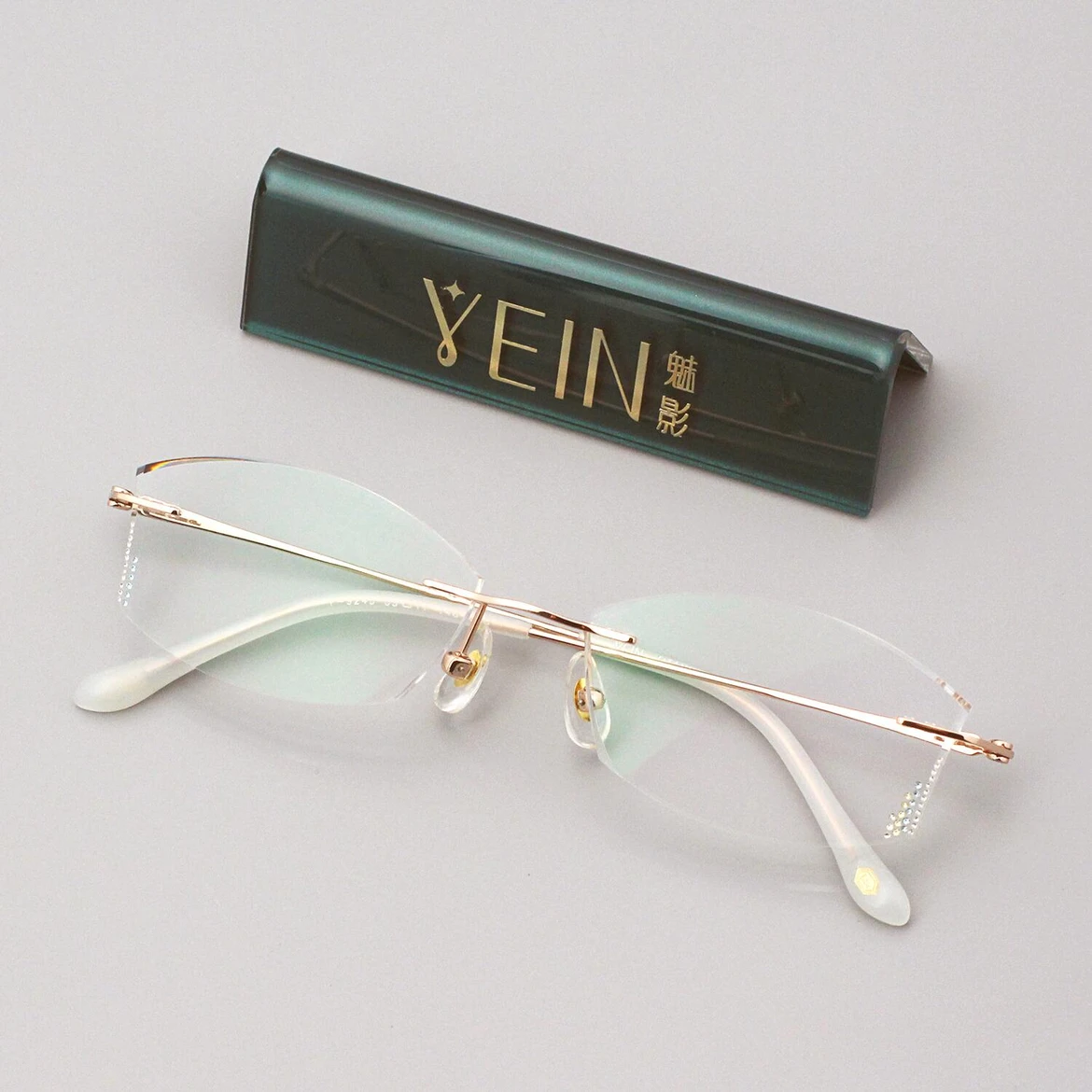 【咨询有礼】魅影无框纯钛眼镜凡客生活F3703 钻石切边专柜正品