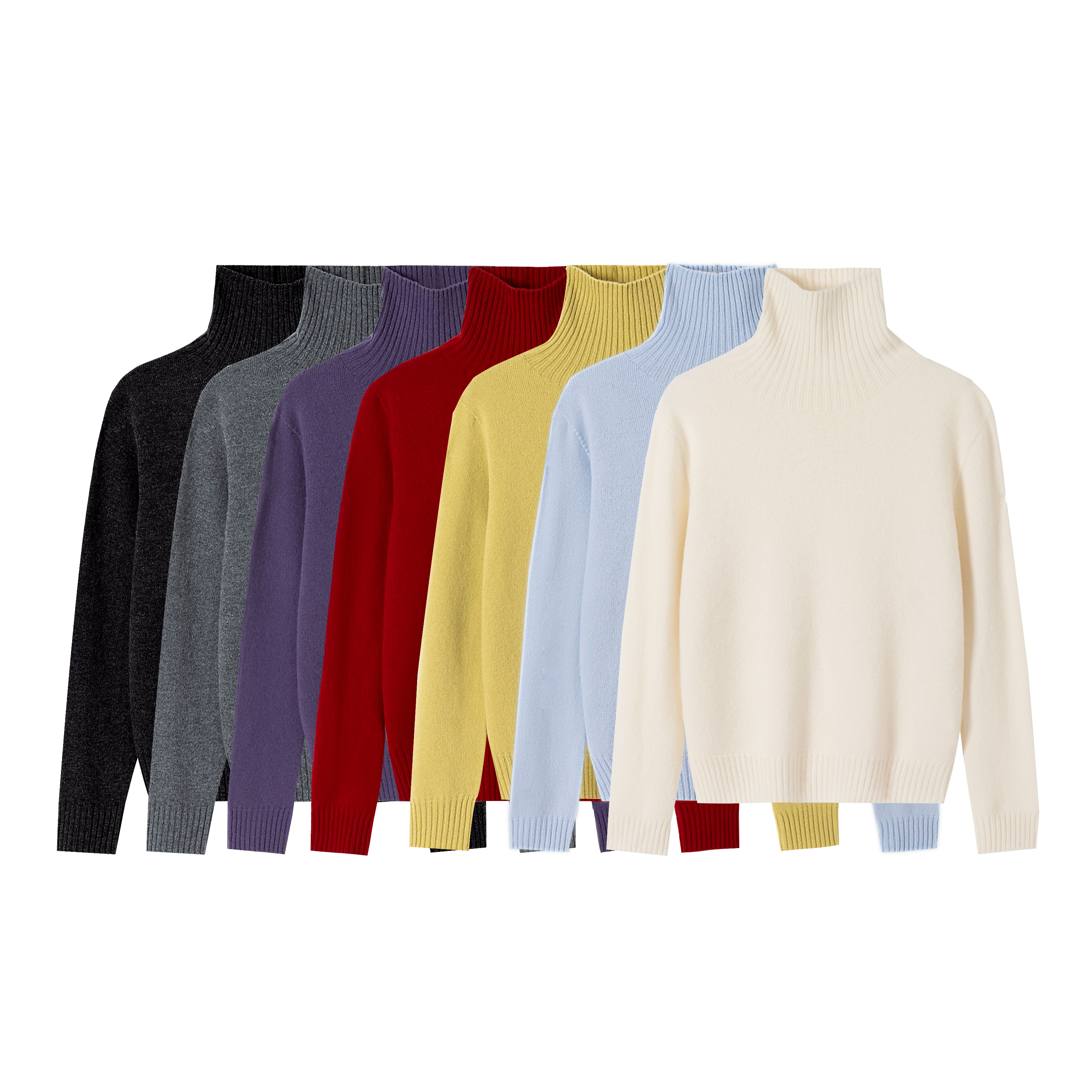 【素姐高定】无缝一体高领针织衫SMC102425