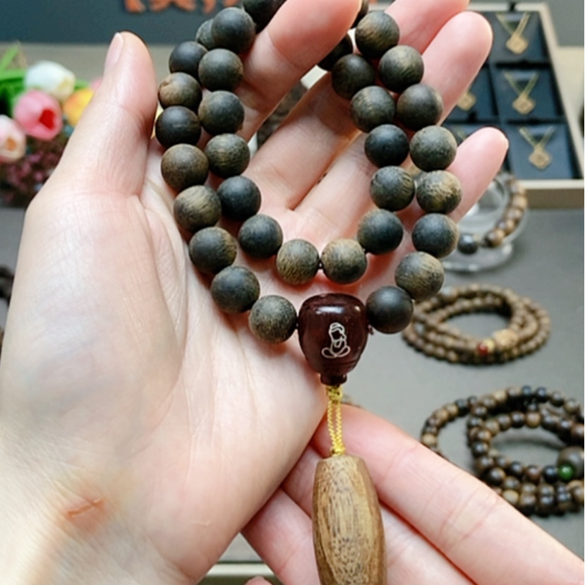 【闪购商品】沉香手串越南芽庄金丝料1.0配饰