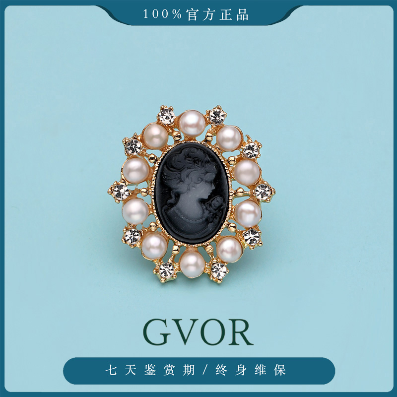 【宠粉优选】 白真珍珠胸针合金【不含证书】BY027