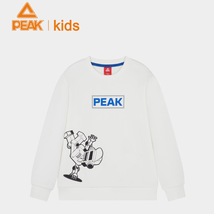 【加绒保暖】匹克童装小童加绒卫衣冬季新款男童卡通卫衣儿童长袖