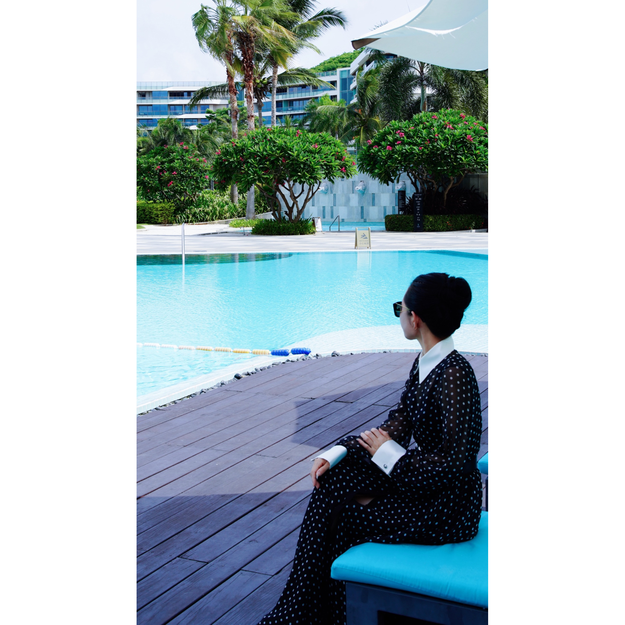 ▲VG· ORIGINAL 2024夏季 设计款带袖波点衣领连衣裙