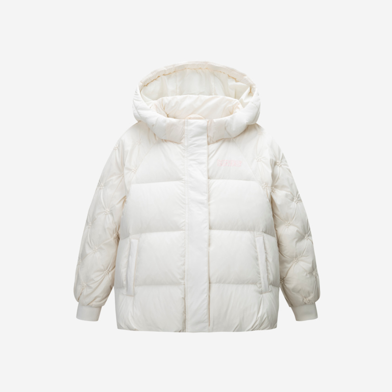 Levi's李维斯儿童童装冬季女童保暖连帽短款羽绒服LVG-HO-L936