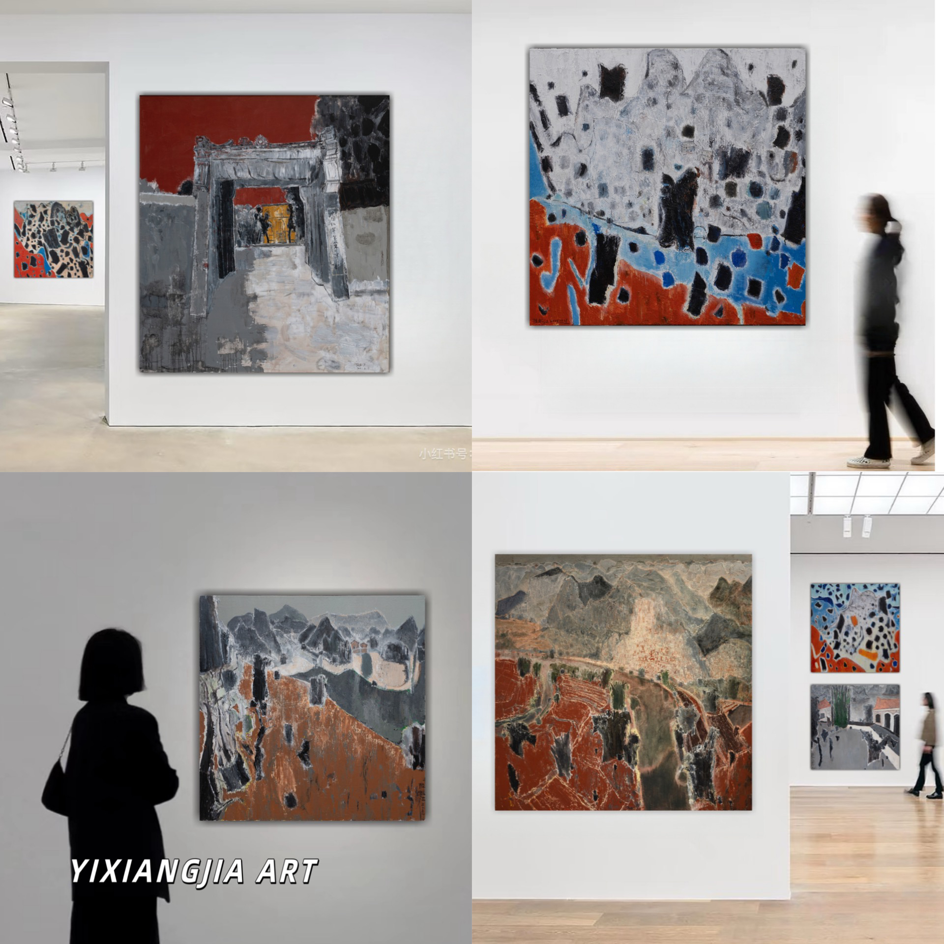 推荐收藏｜陆虹江油画 墨意古村 风景油画 艺术品收藏