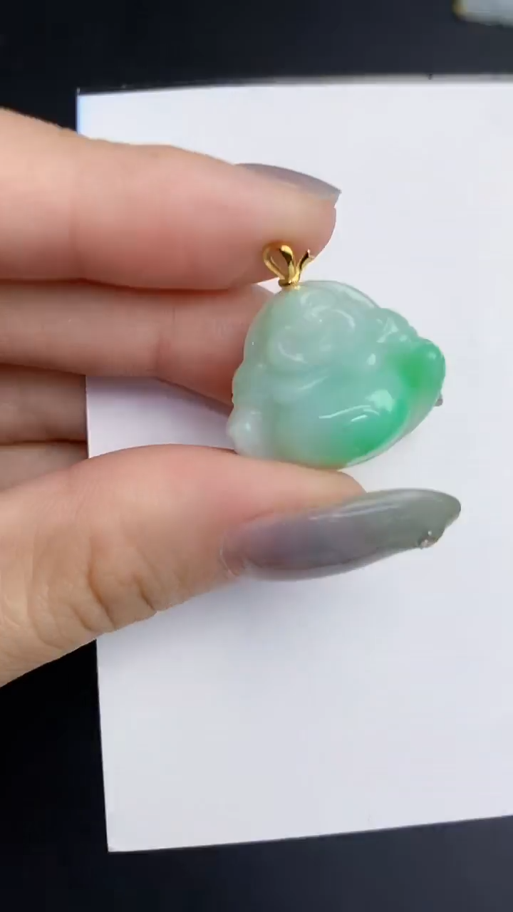 【闪购商品】翡翠颈饰18K金镶嵌0000000000
