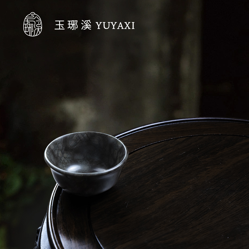 玉琊溪米粒玉石精工手工光面杯