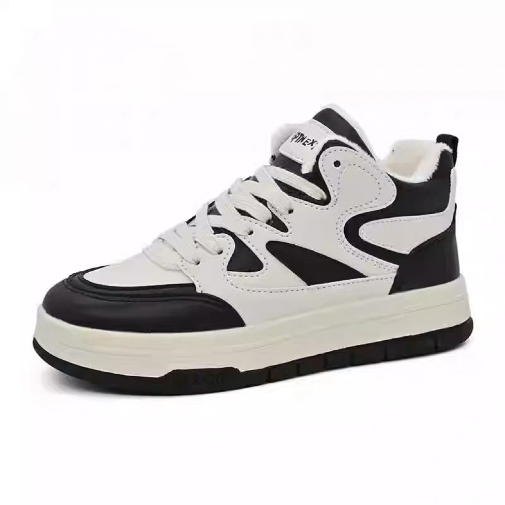 冬季7525加绒厚底休闲板鞋女男23D