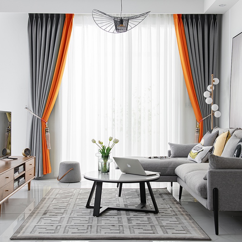 特价拼色成品定制窗帘，物美价廉