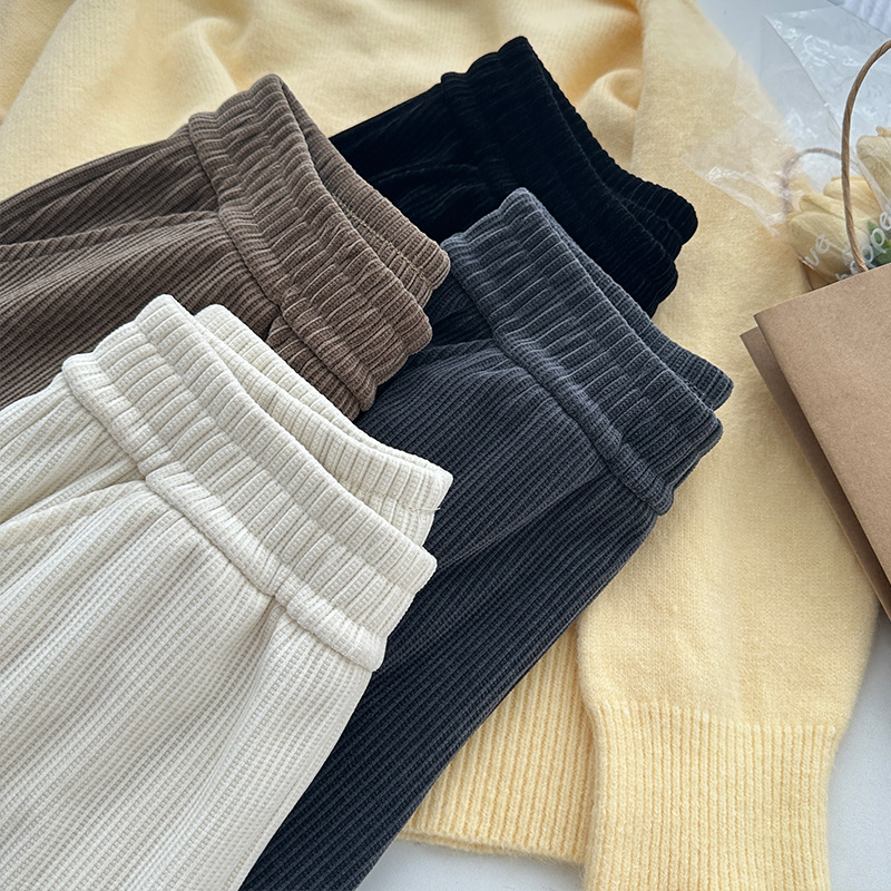 【商场同款】阔腿裤女秋冬新款高腰宽松窄版小个子拖地裤休闲直筒裤