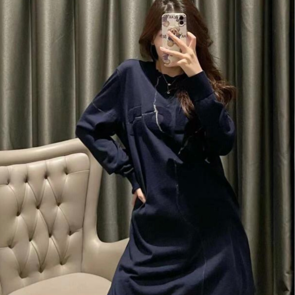 全新未使用 DIOR/迪奥 男士蓝色火山岩浆裂纹针织毛衣114429长袖 