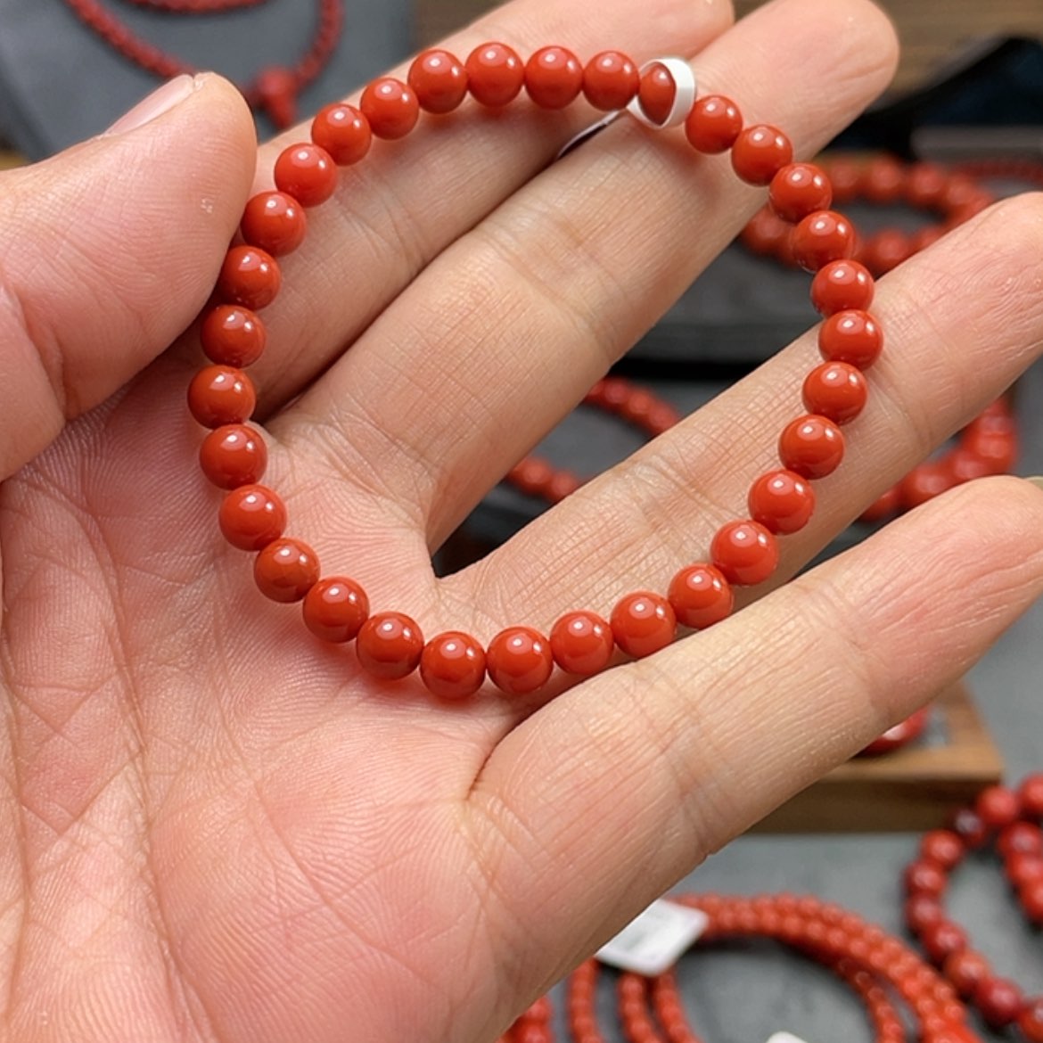 【闪购商品】南红玛瑙手串未镶嵌小**甜