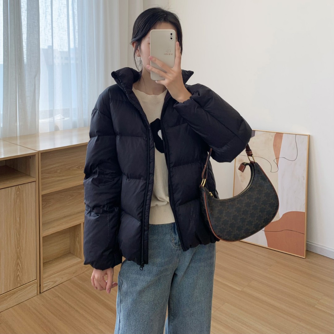 95%白鸭绒 2025新款羽绒服女立领小个子短款加厚韩版外套