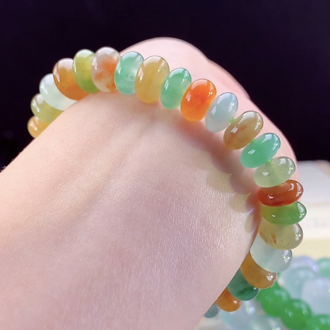 天然翡翠A货敦煌配色