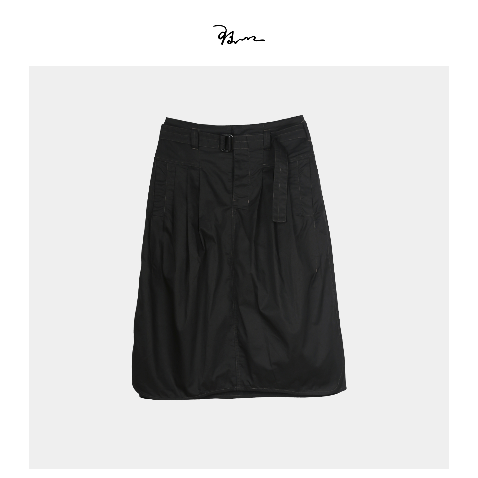 【乐美儿】陆一口定制百褶茧型半身裙