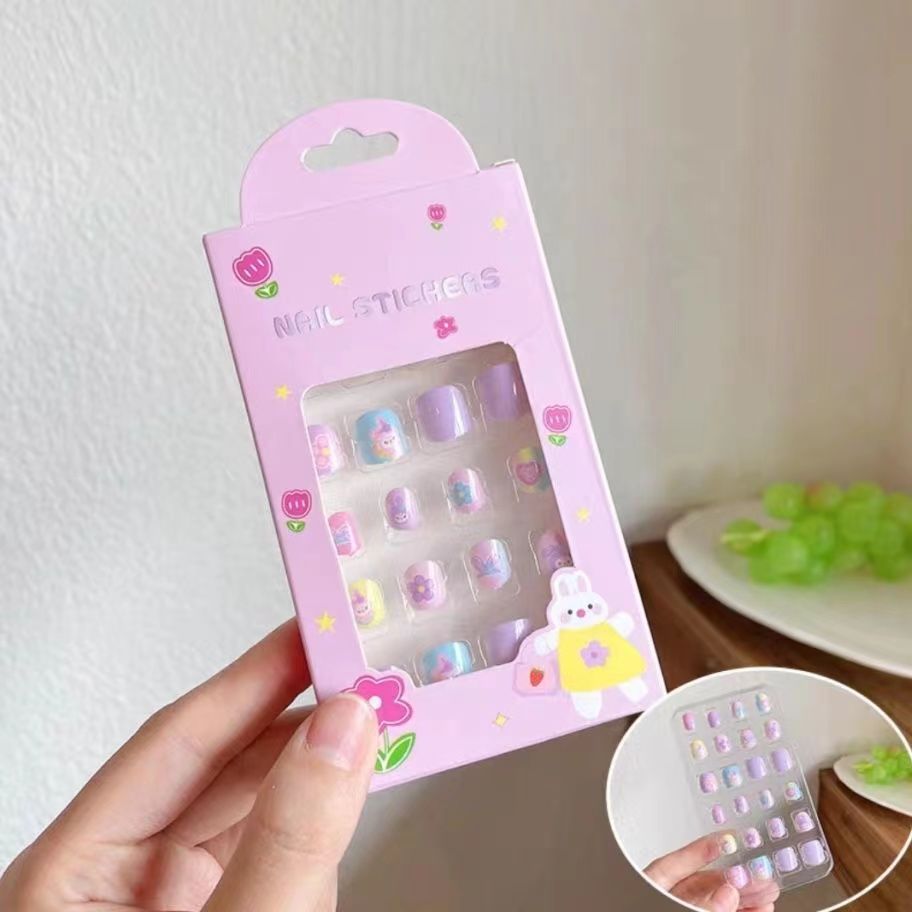 儿童指甲贴女孩指甲片公主指甲贴纸星黛露宝宝卡通无毒无味贴甲片