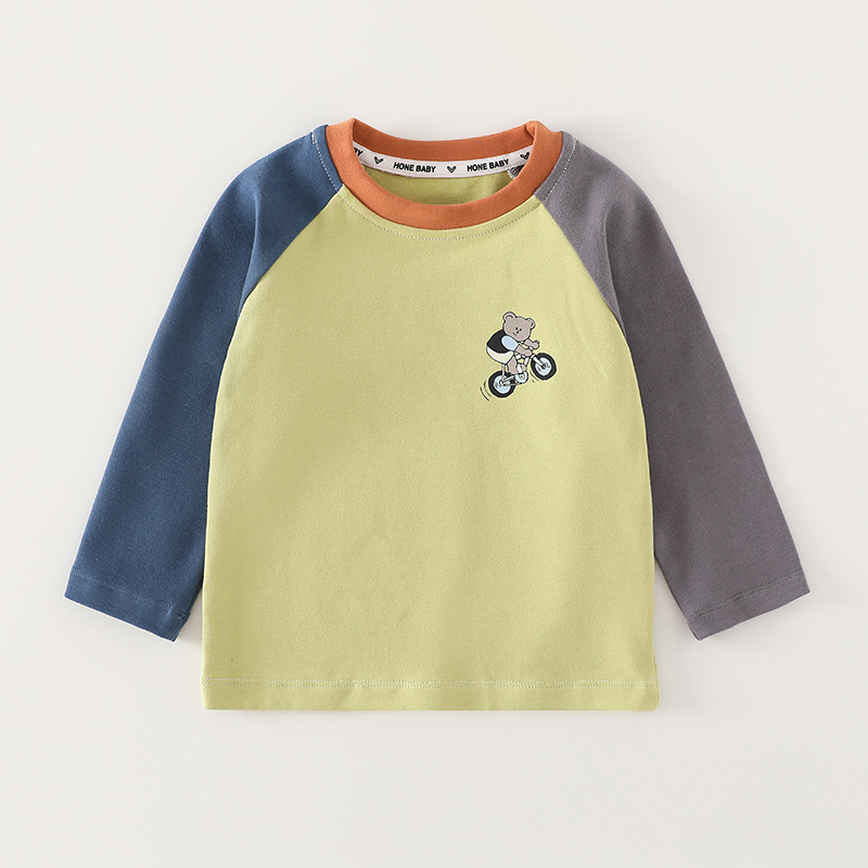 【弯弯专属】儿童长袖T恤棉单件秋衣打底衫宝宝单件春秋装圆领套头