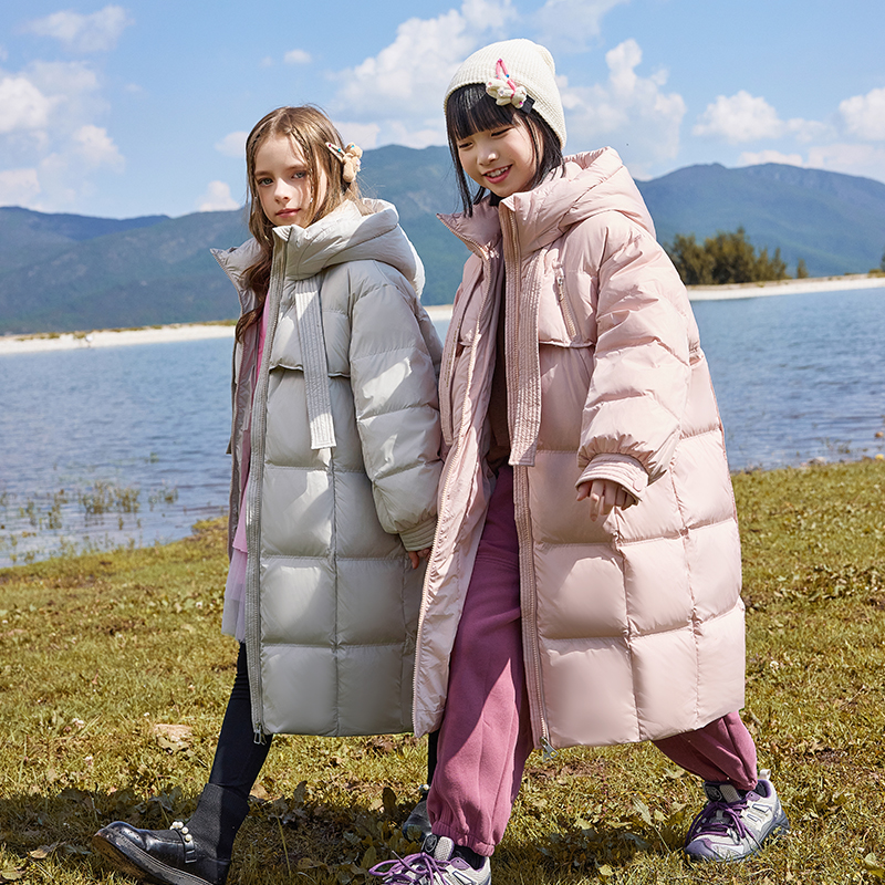 儿童羽绒服女童中长款2025新款洋气中大童童装女孩冬季加厚外套11