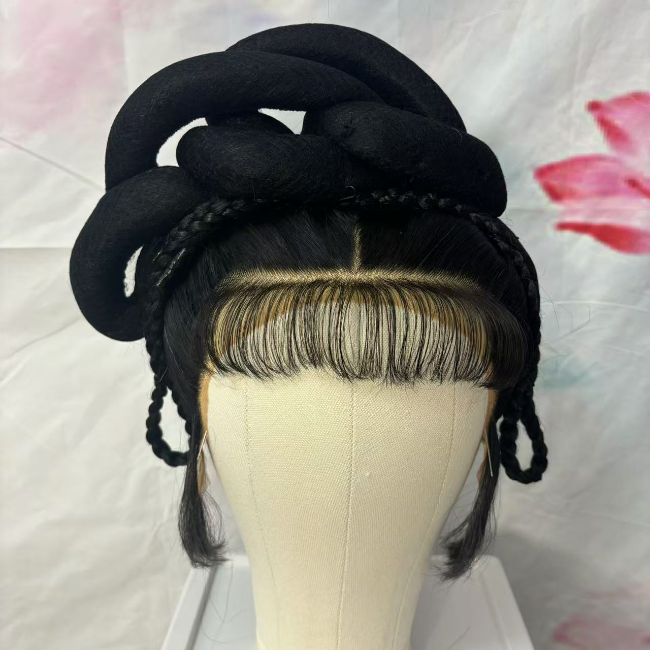 【双垂绦】戏曲一体发髻偏头越剧黄梅戏小姐发包