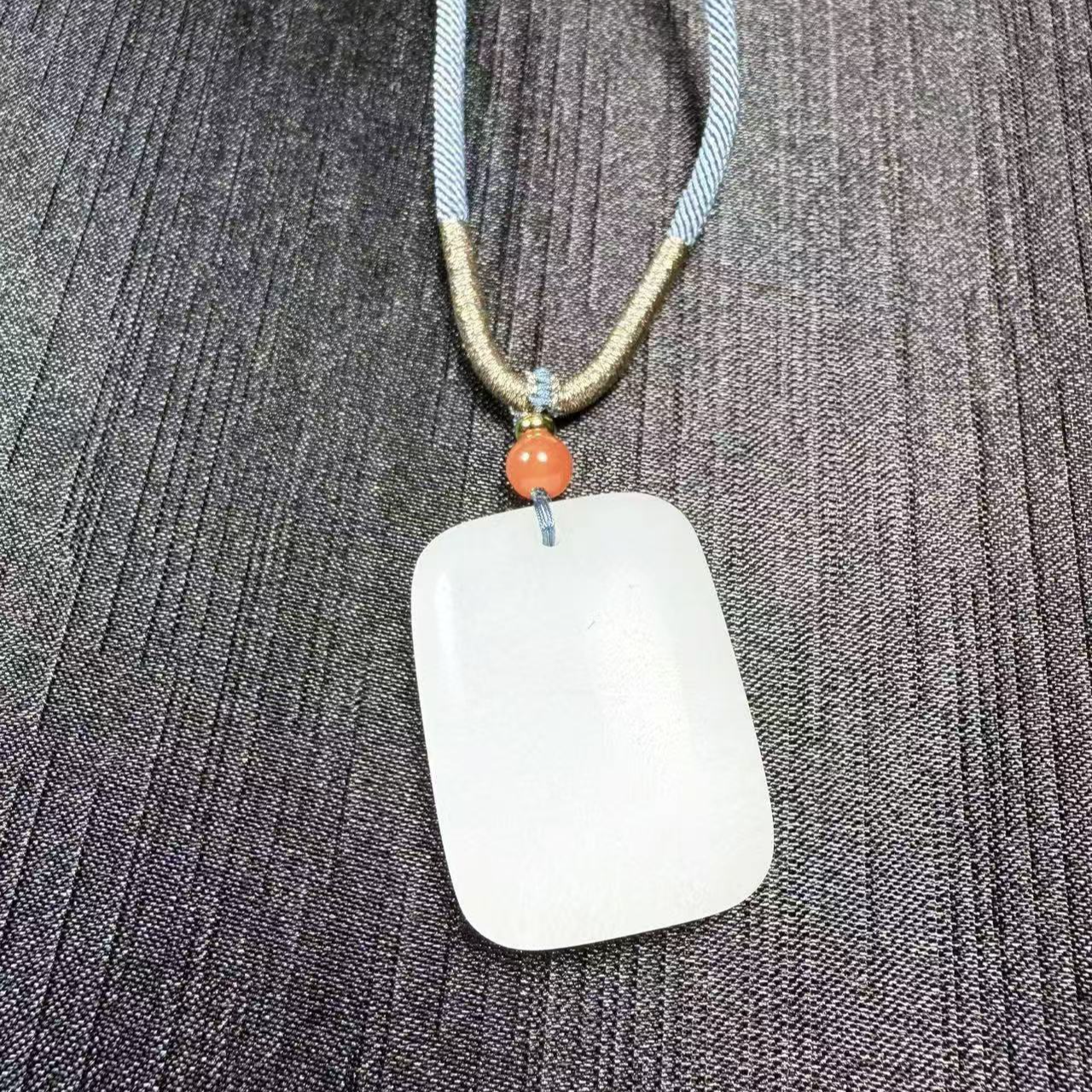 天然新疆金丝玉白无事牌挂件多样性择优发货一件