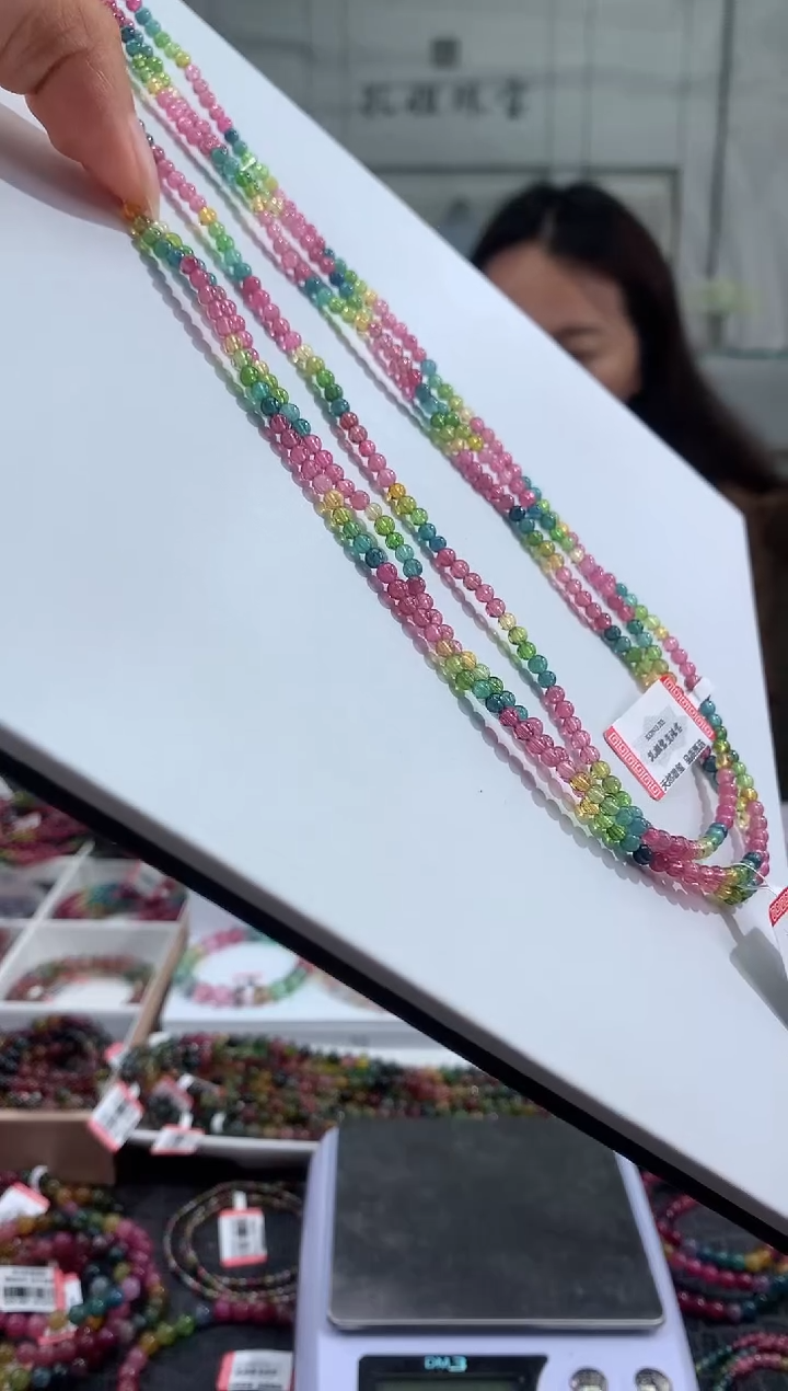 【闪购商品】碧玺手串未镶嵌3+多样性随机发一条