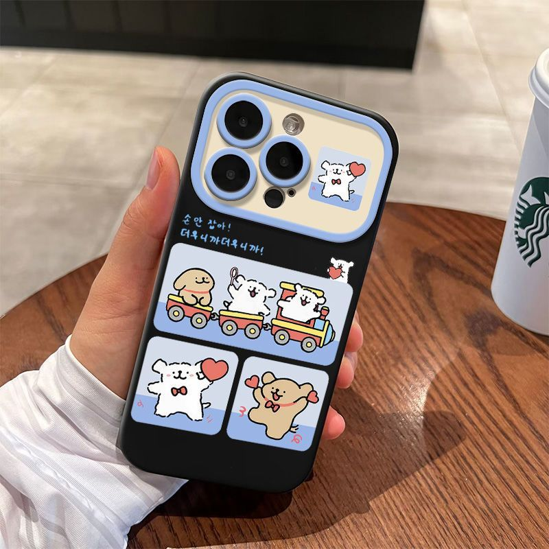 开心小狗iphone15promax苹果壳14pro防摔13promax全包12pro高级11