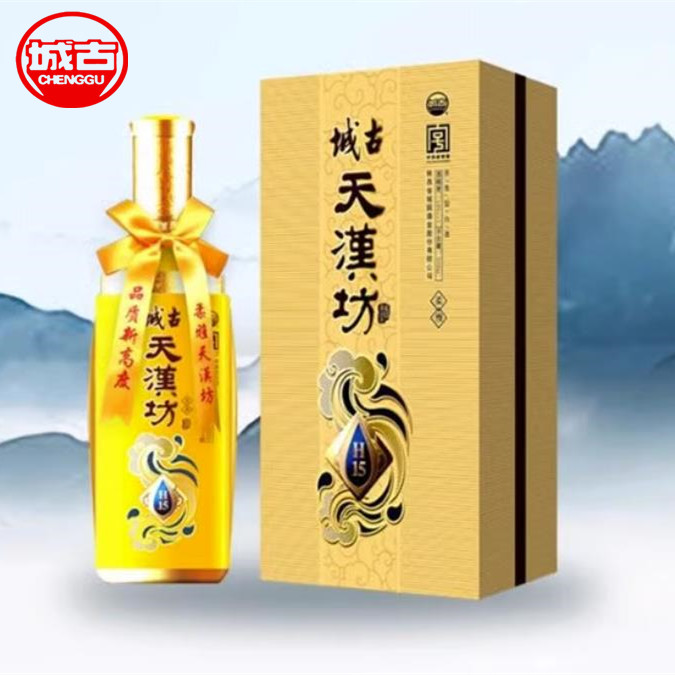 城古天汉坊柔雅 H15 48度 浓香型白酒 礼盒装 纯粮臻品48度500ml