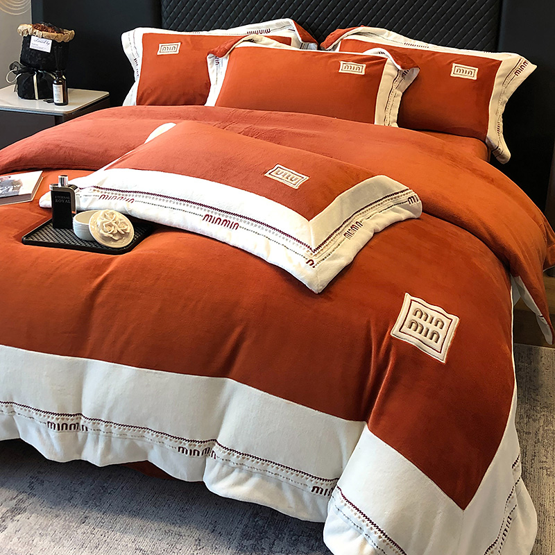 第四代A类有肌氧绒四件套柔软亲肤