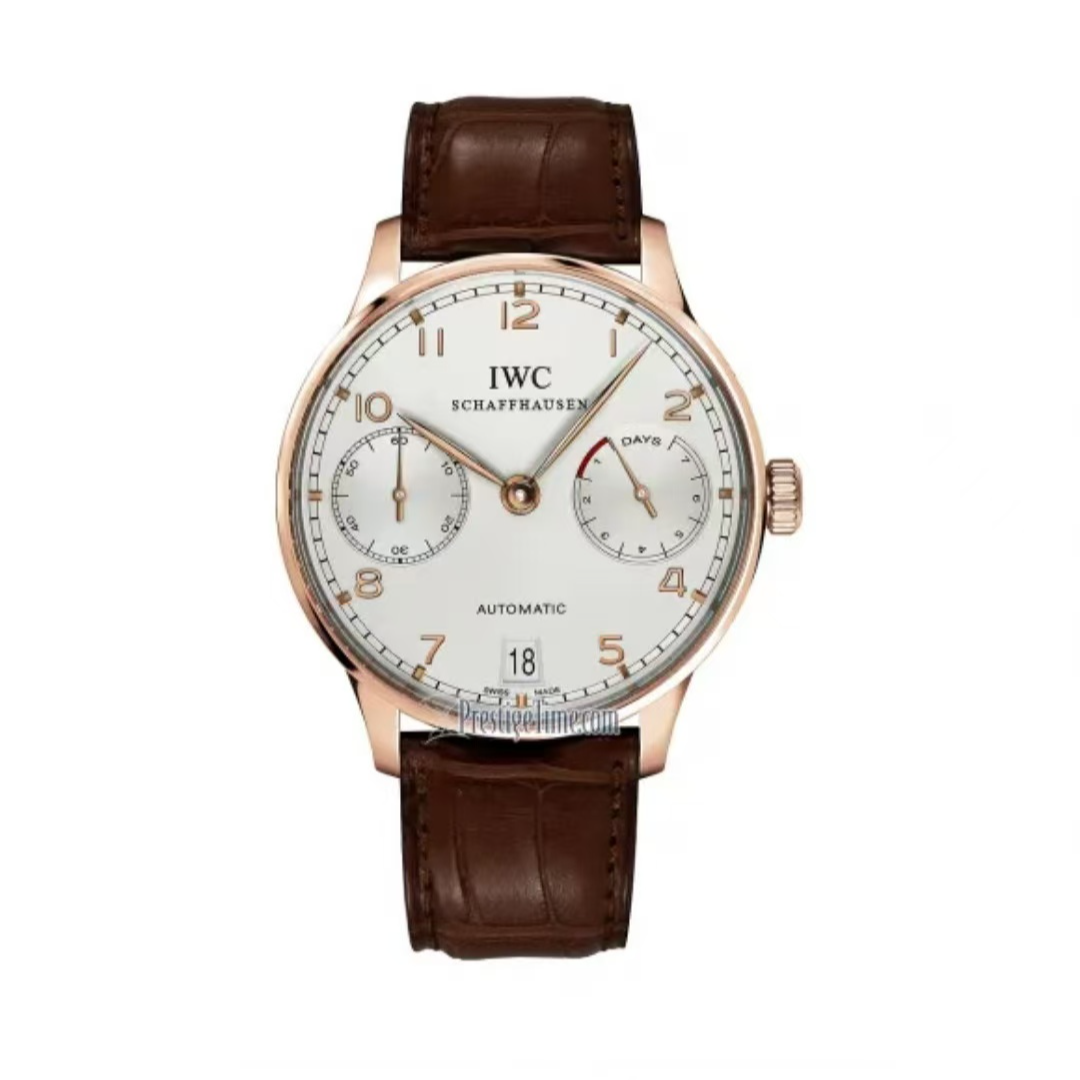 95新 IWC/万国 葡萄牙系列金葡七/18k玫瑰金单表/表径42.3/500113