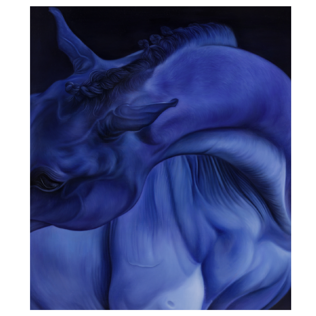 蹬红走绿｜魏阳阳 艺术家签名限量版画动物/山水绘画装裱 个人收藏